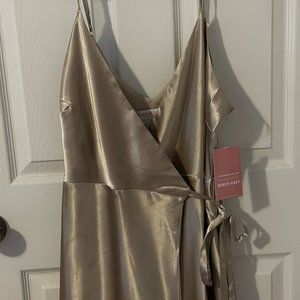 Cindy Satin Bridesmaid Dress NWT